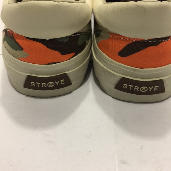 NWOT Stroya  Stripe Orange/ Camo Shoes. Size: 9.0 - Picture 3 of 8